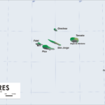 Mapa de las Islas Azores