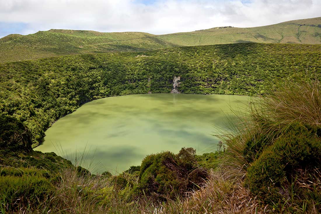 Lagoa Funda en la Isla de Flores