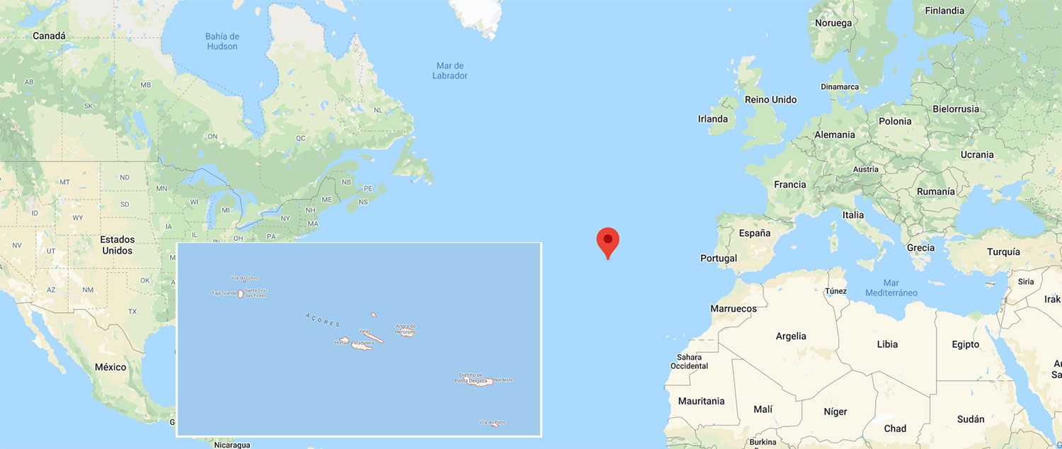 ¿Dónde están las Islas Azores?